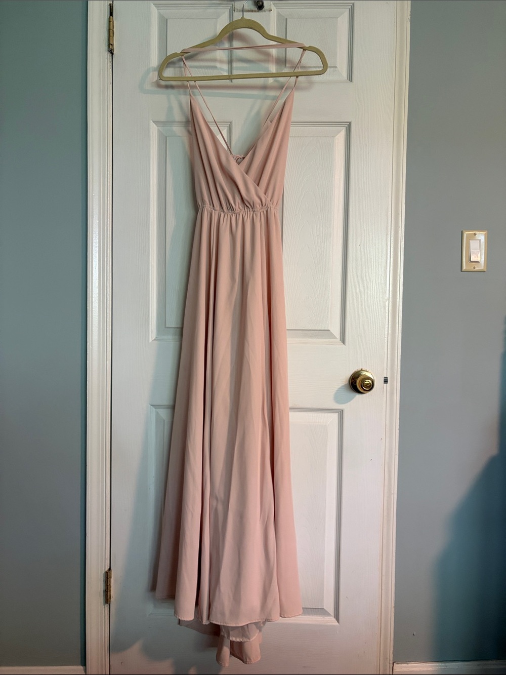 Lulus Blush Pink Spaghetti Strap Maxi Dress
